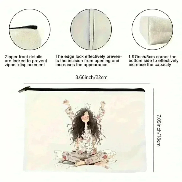 Cute Girl Makeup Bag - Picture 4 of 4